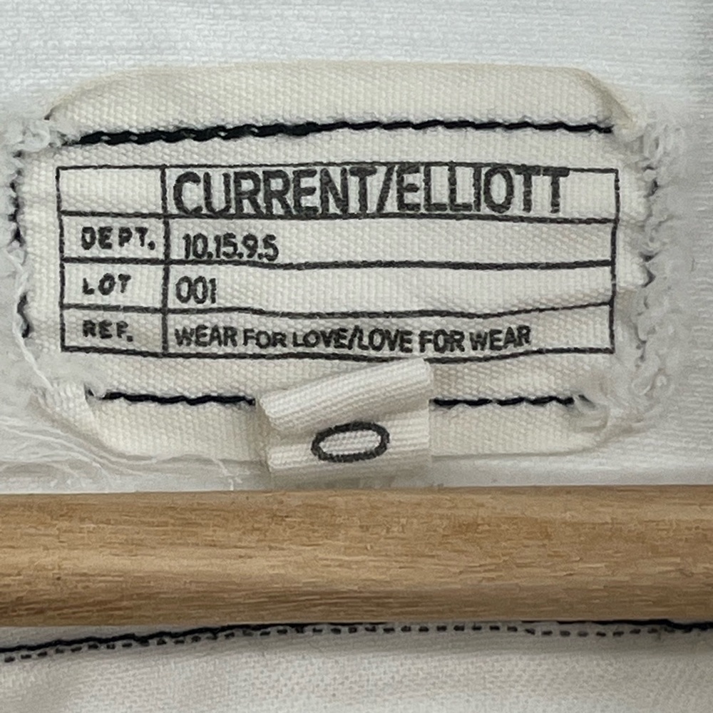 Current/Elliott Cream Jean Jacket - Picture 6 of 11